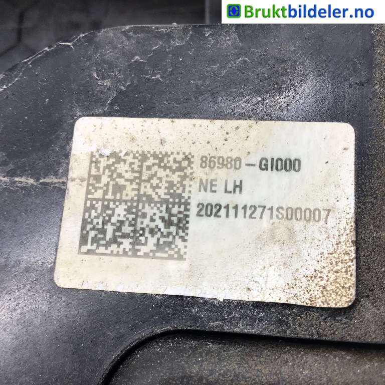 Diverse deler til Hyundai Ioniq 5 2021-->>  (HYUNDAI|86980GI000|202111271S000007|86980-G1000)