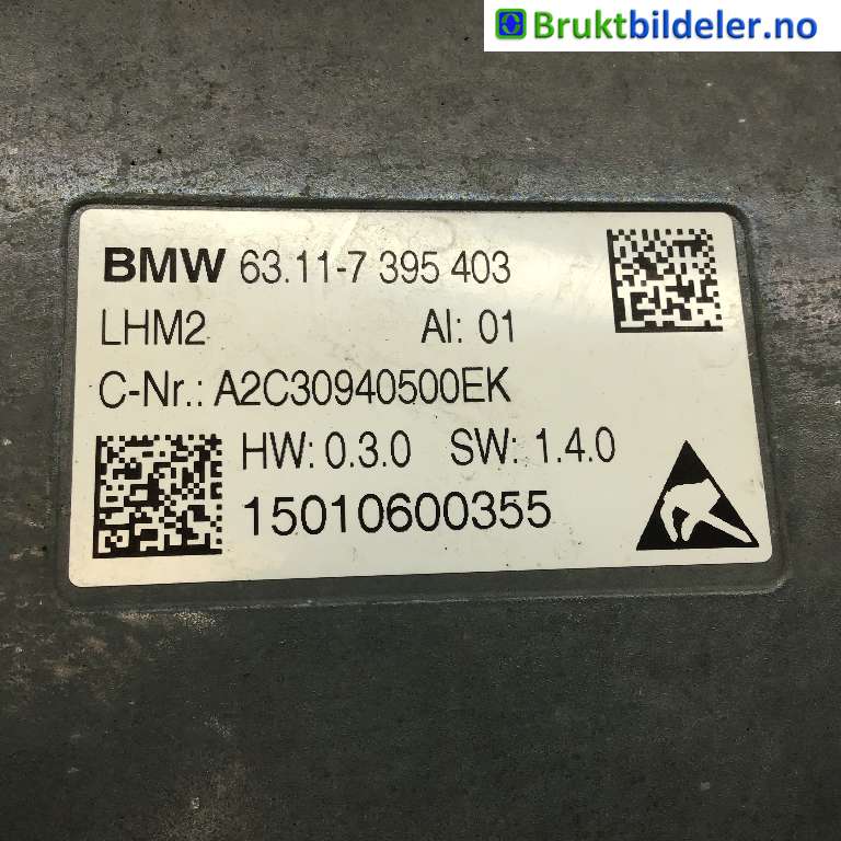 Styreenhet xenon/ballast til BMW X4 2014-2018 (F26) (F26) (BMW|63 11 7 354 974|A2C30940500 EK|63 11 7 395 403)