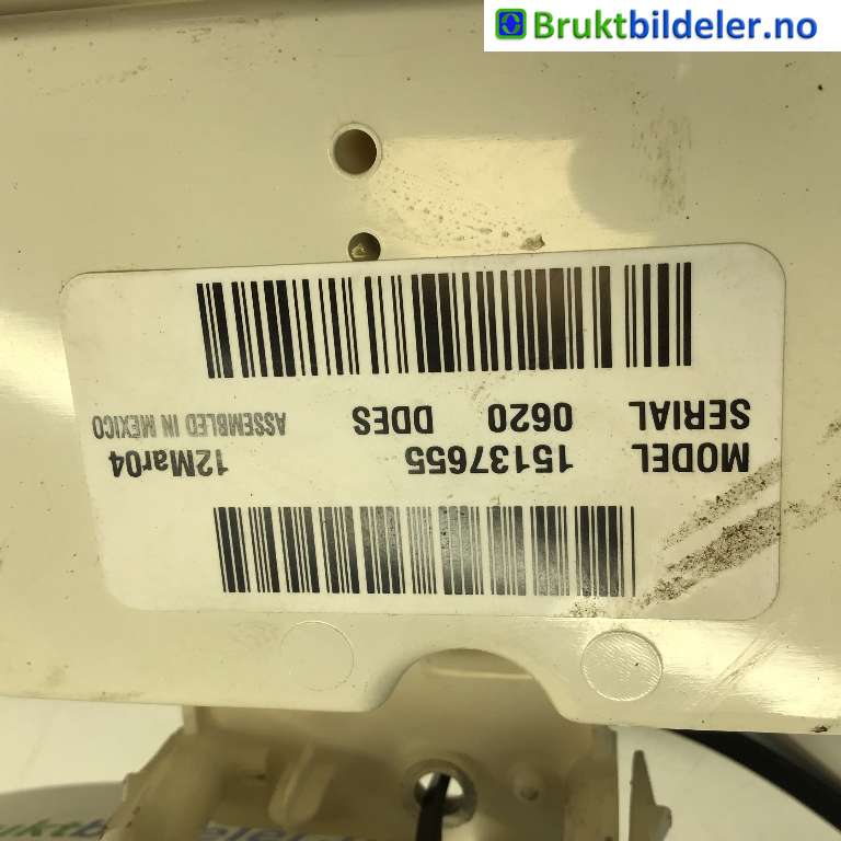 Varmeapparat betjening til Chevrolet Tahoe 2001-2005 (Type II) (CHEVROLET|15137655|0620 DDES|)