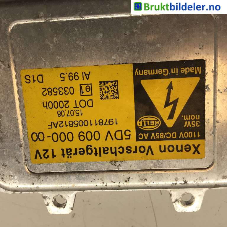 Styreenhet xenon/ballast til VW Tiguan 2007-2011 (Type I, Fase 1)  (VOLKSWAGEN|5M0 907 391|5DV 009 000-00|)