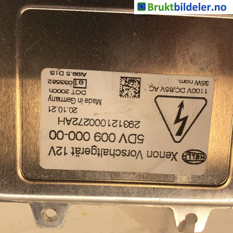 Styreenhet xenon/ballast til VW Tiguan 2007-2011 (Type I, Fase 1)  (VOLKSWAGEN|5M0 907 391|5DV 009 000-00|)