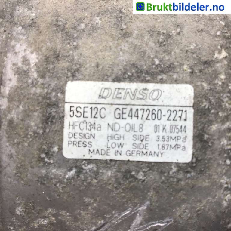 Aircondition kompressor til Toyota Avensis 2003-2008 (Type II)  (TOYOTA|88310-05080|GE447260-2271|)
