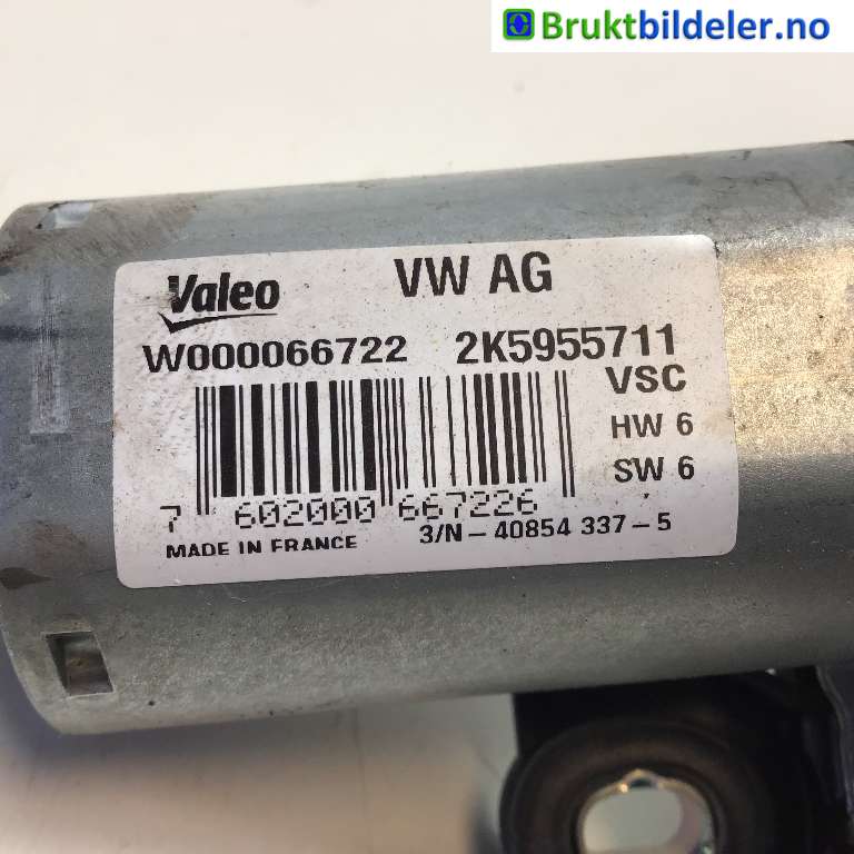 Viskermotor bakrute til VW Caddy 2015-2020 (Type III, Fase 3) (VOLKSWAGEN|2K5 955 711|W000066722|)