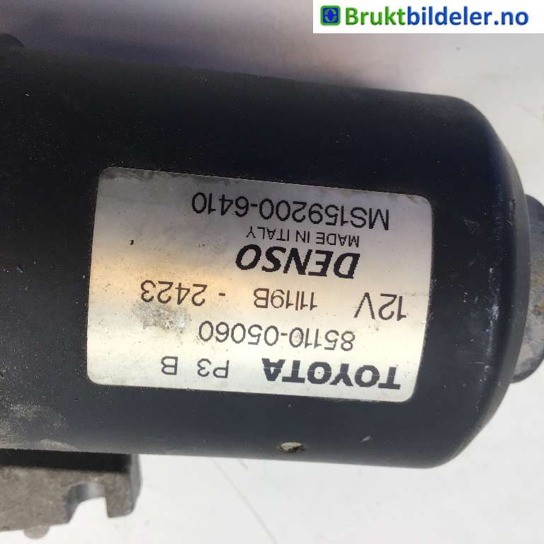 Viskermotor frontrute til Toyota Avensis 2003-2008 (Type II)  (TOYOTA|85110-05060|MS159200-6410|)