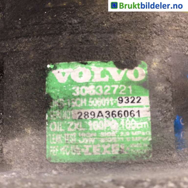 Aircondition kompressor til Volvo V40 / S40 2000-2004 (Type I, Fase 2) (VOLVO|30632721|)