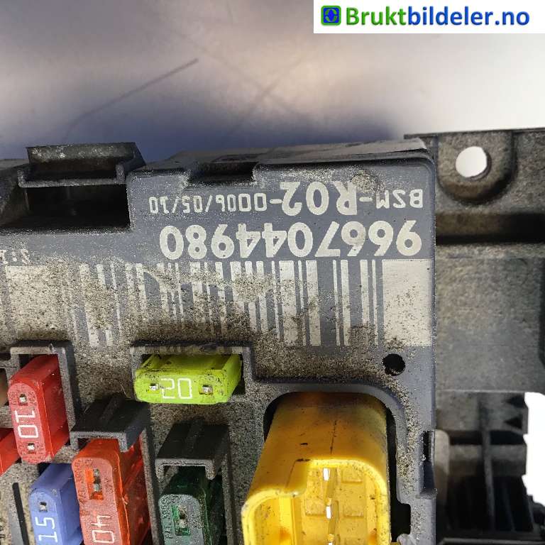 Sikringsboks til Peugeot 3008 2009-2016 (Type I)  (PEUGEOT|96 670 449 80|BSM-R02-0006/05/10|)