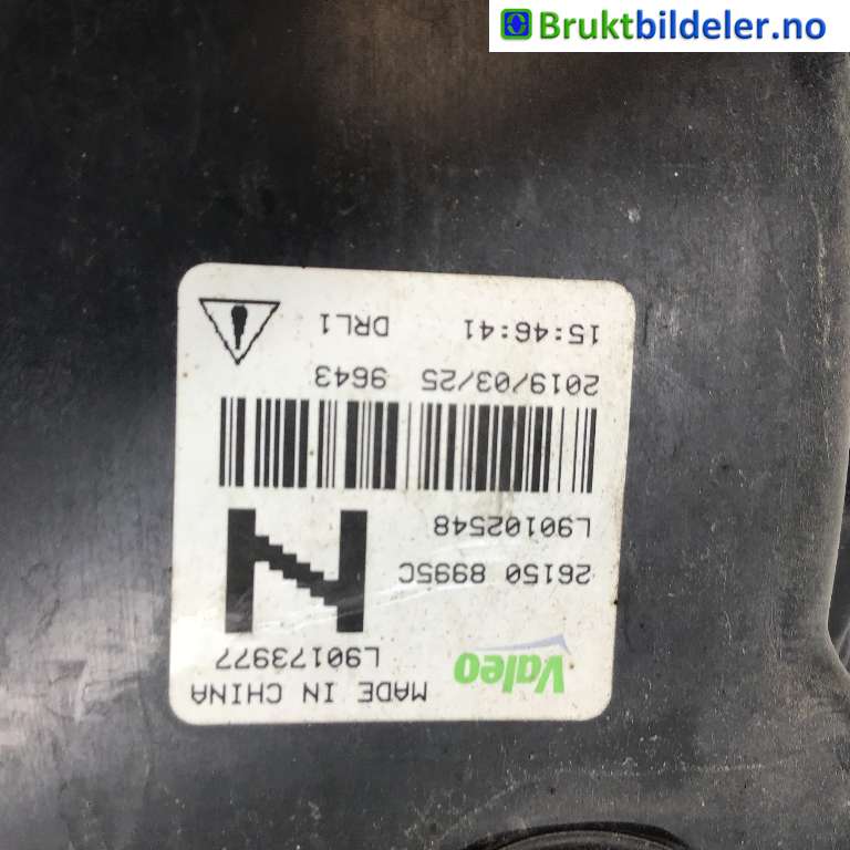 Tåkelykt venstre foran til Nissan Leaf 2018-->> (Type II)  (NISSAN|26150-8995C|L90102548|)