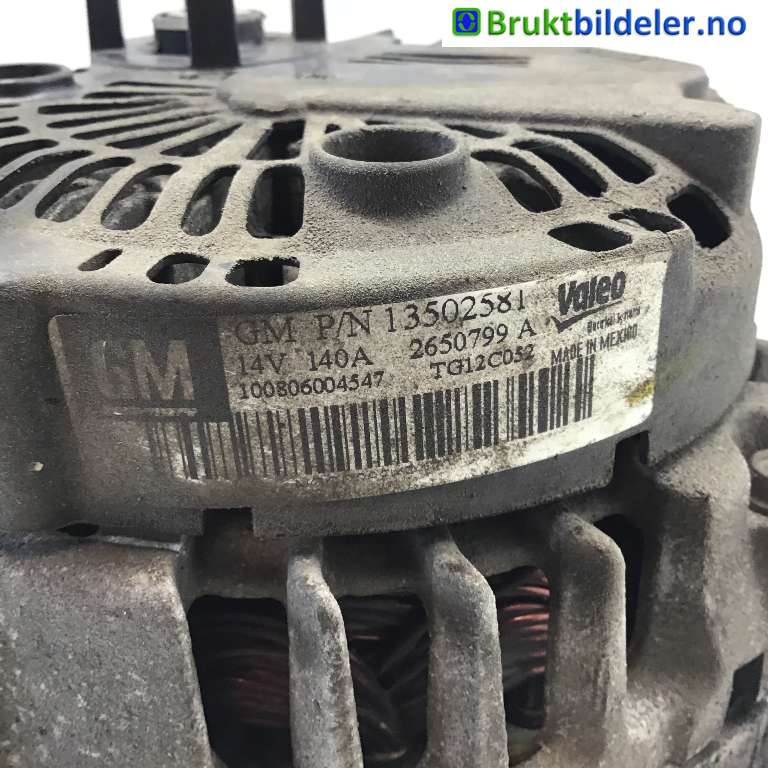 Dynamo til Opel Insignia A 2009-2014 (OPEL|13502581|2650799 A|TG12C052)