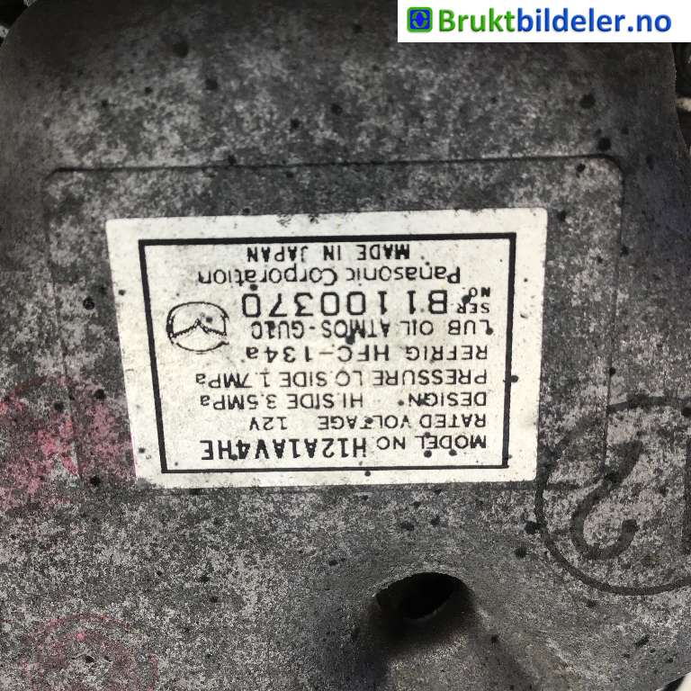 Aircondition kompressor til Mazda 6 2010-2013 (Type II, Fase 2) (MAZDA|GDB161450|H12A1AV4HE|)