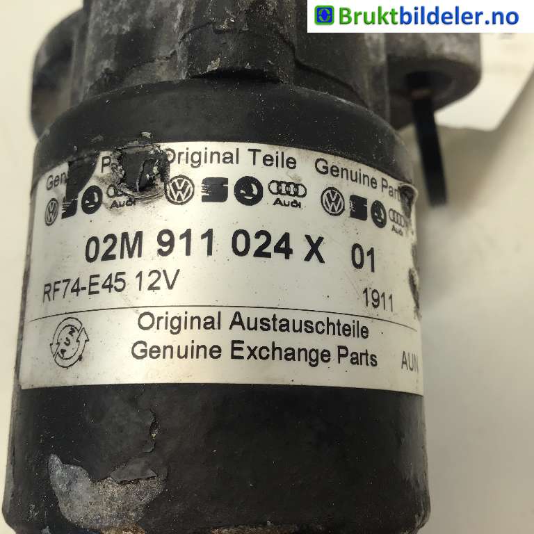 Starter diesel til VW Tiguan 2007-2011 (Type I, Fase 1) (VOLKSWAGEN|02M 911 024 X|RF74-E45|)