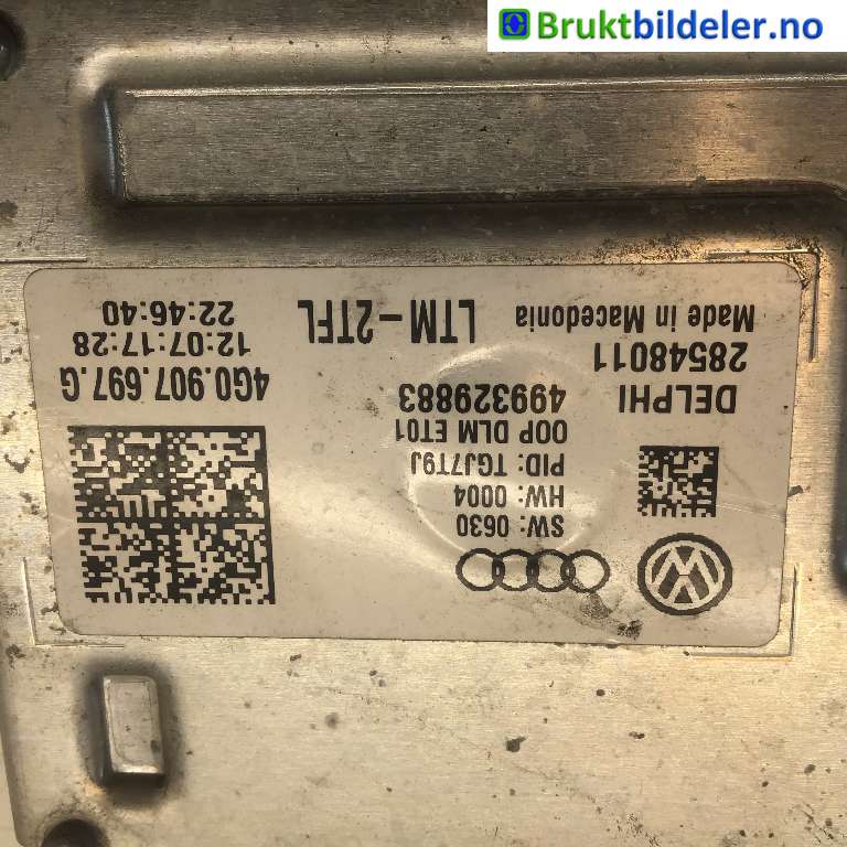 Styreenhet xenon/ballast til VW Caddy 2015-2020 (Type III, Fase 3) (VOLKSWAGEN|4G0 907 697 G|28548011|)