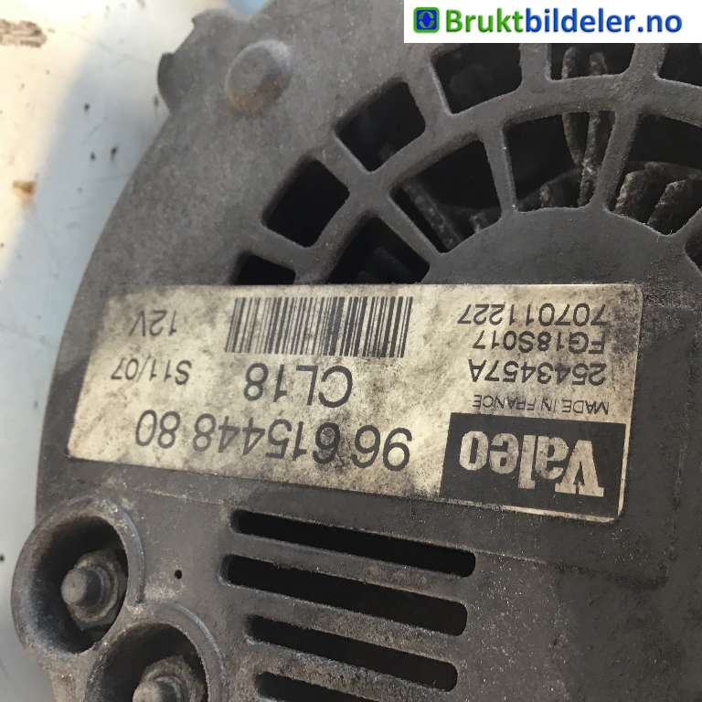 Dynamo til Citroën C4, Picasso 2006-2013 (Type I)  (CITROEN|9661544880|2543457A|)