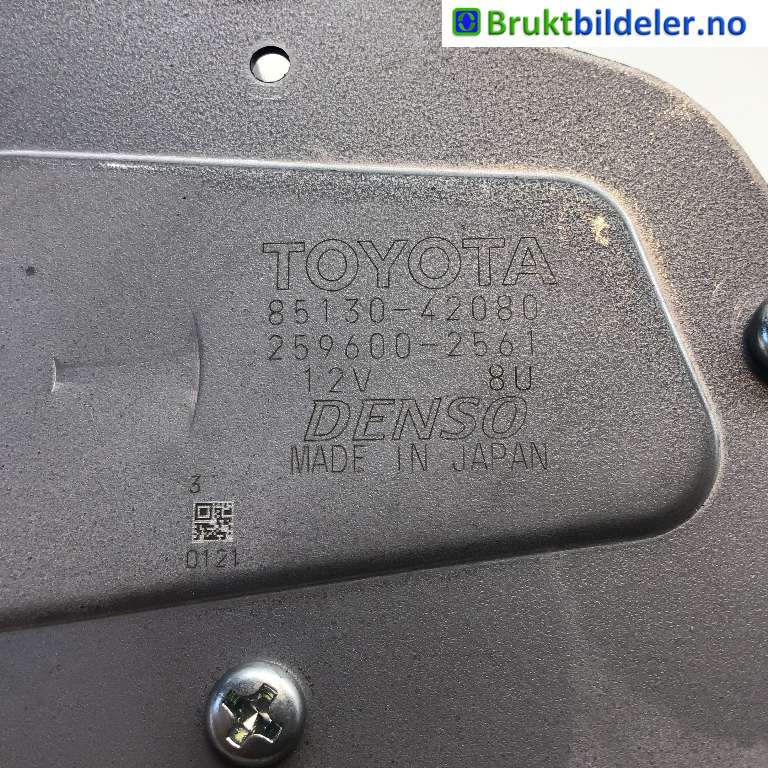 Viskermotor bakrute til Toyota RAV4 2016-2019 (Type IV, Fase 2) (TOYOTA|85130-42080|259600-2561|)