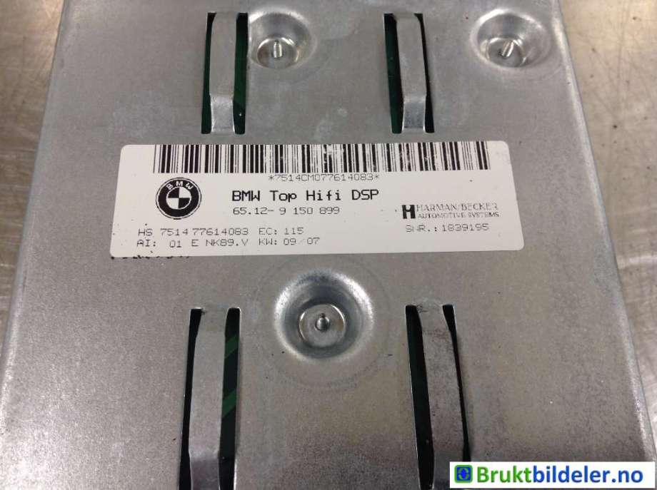 Bilstereo forsterker til BMW 5-Serie 2003-2010 (E60/E61) (E60/E61) (BMW|65 12 9 150 899||65 12 9 181 743)
