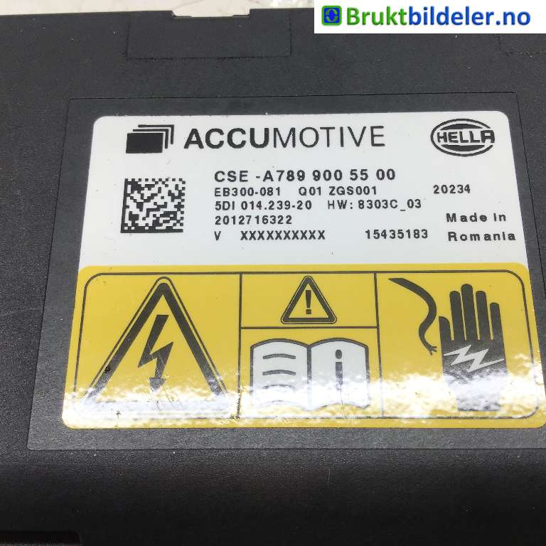 Styreenhet batteri til Mercedes EQC 2019-->>  (MERCEDES|A 789 900 55 00|5DI 014.239-20|EB300-081)