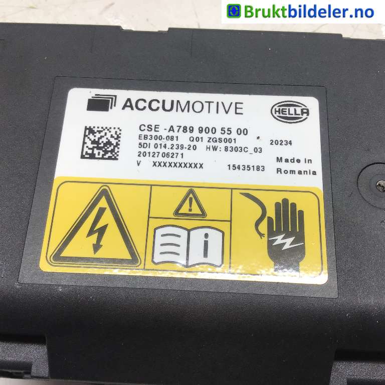 Styreenhet batteri til Mercedes EQC 2019-->>  (MERCEDES|A 789 900 55 00|5DI 014.239-20|EB300-081)