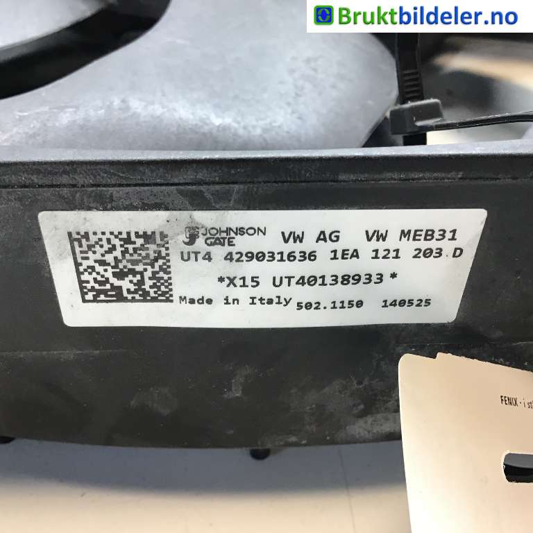 Kjølevifte til VW ID.3 2020-->> (VOLKSWAGEN|1EA 121 203 D|UT4 429 31636|)