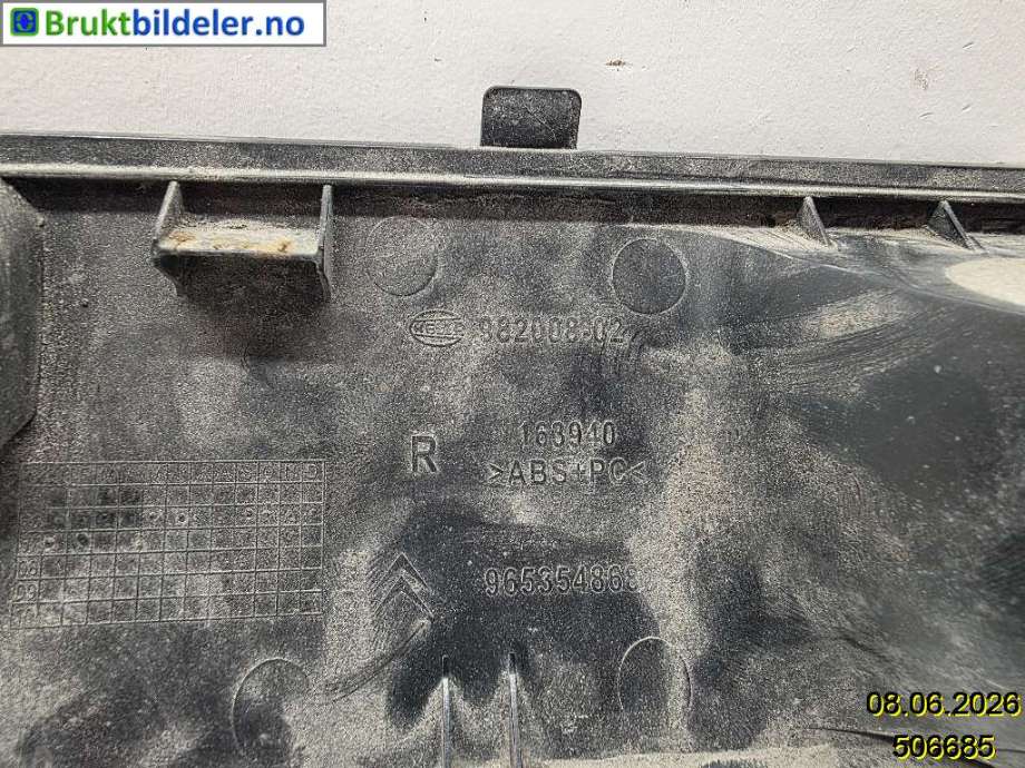 Baklykt fra støtfanger til Citroën C4, Picasso 2006-2013 (Type I) (CITROEN|6351 AA|)