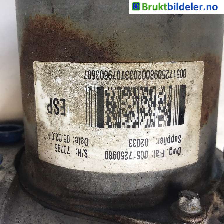 ABS sentral til Citroën Jumper 2007-2013 (Type III, Fase 1)  (CITROEN|4542 H0|0 265 950 334|00517250980)