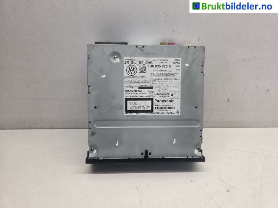 Bilstereo til VW Golf Sportsvan, 2014-2018  (VOLKSWAGEN|5G0 035 820 A)