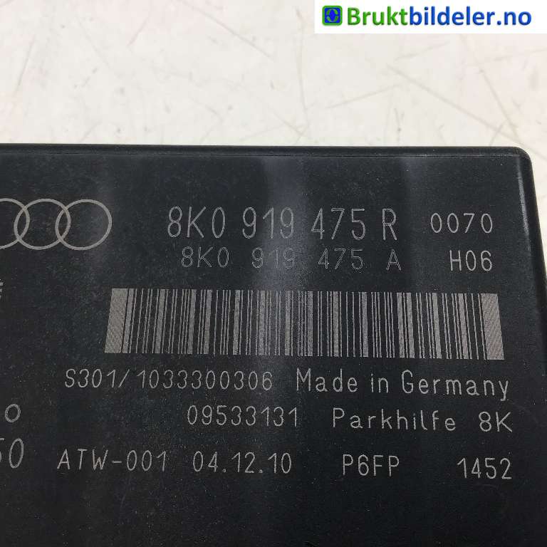 Styreenhet parkering til Audi Q5 2008-2012 (Type I, Fase 1) (AUDI|8K0 919 475 R|604.350|)