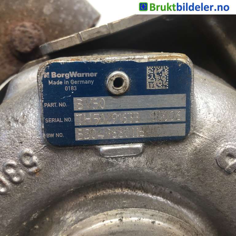 Turbo til Land Rover Discovery 2005-2009 (Type III) (LAND-ROVER|LR010188|5304 101 5227 A|4H2Q6K682CK)