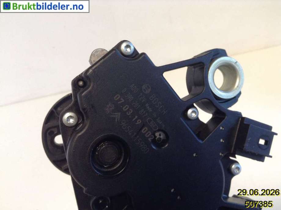 Viskermotor bakrute til Citroën C4, Picasso 2006-2013 (Type I)  (CITROEN|9654115980|0 390 201 817|)