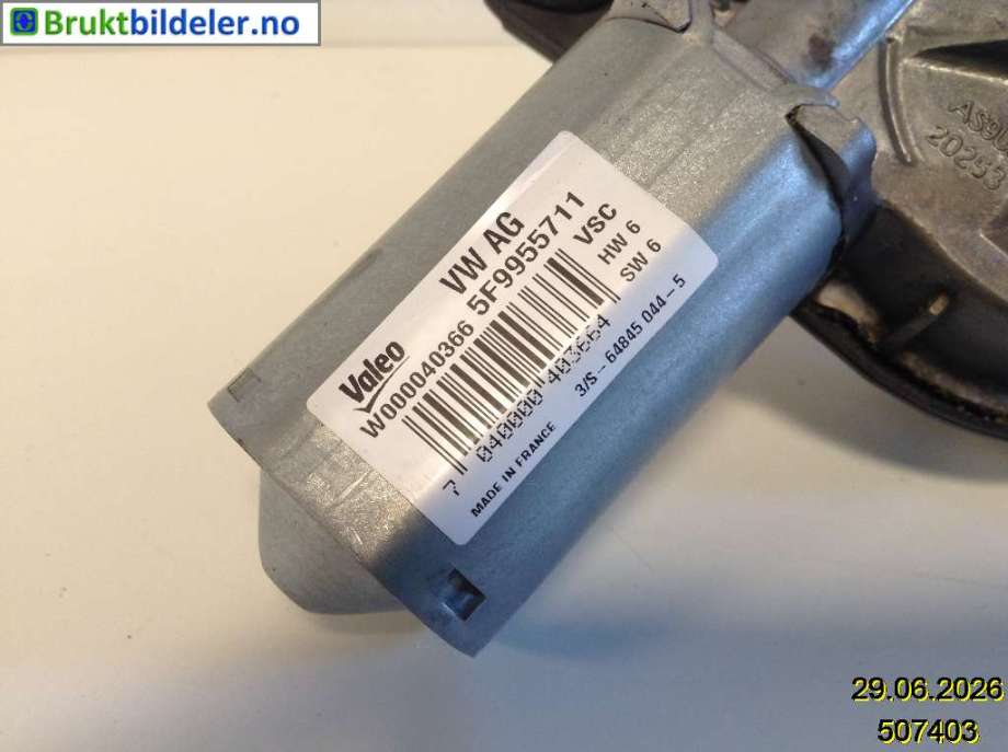 Viskermotor bakrute til Seat Leon 2013-2020 (Type III)  (5F9 955 711|W000040366|)