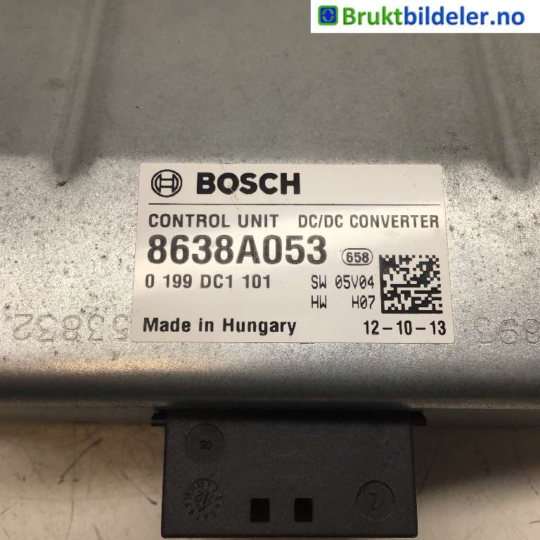Diverse deler til Mitsubishi Outlander 2012-2015 (Type III, Fase 1)  (MITSUBISHI|8638A053|0 199 DC1 101|)