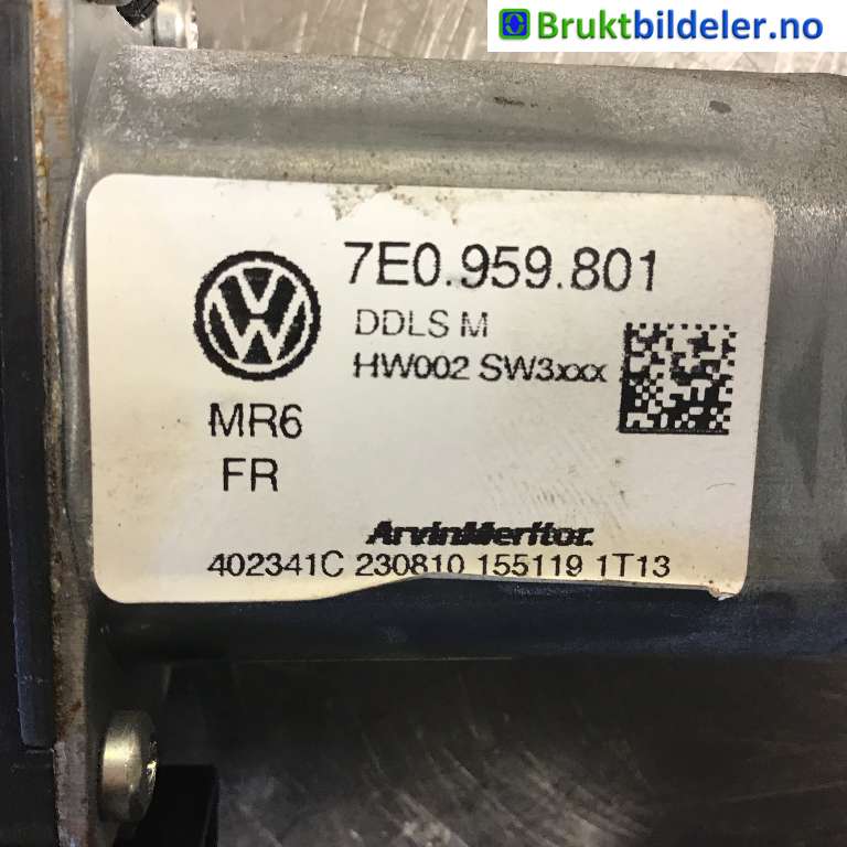 Ruteheis venstre foran til VW Transporter / Caravelle 2009-2015 (Fase 2) (T5) (T5) (VOLKSWAGEN|7E0 959 801|402341C|)
