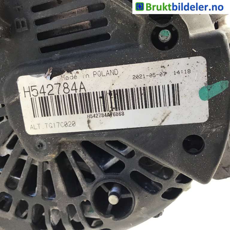 Dynamo til Audi Q7 2006-2010 (Type I, Fase 1) (AUDI|059 903 015 RX|H542784A|)