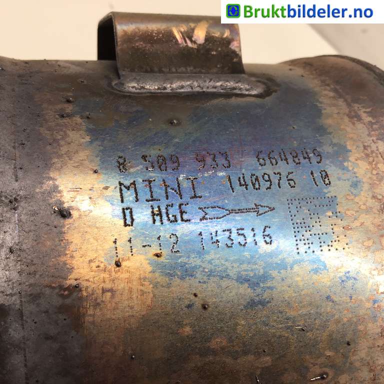 Partikkelfilter til Mini Countryman 2010-2016 (R60) (R60) (MINI|18 30 8 509 061|)