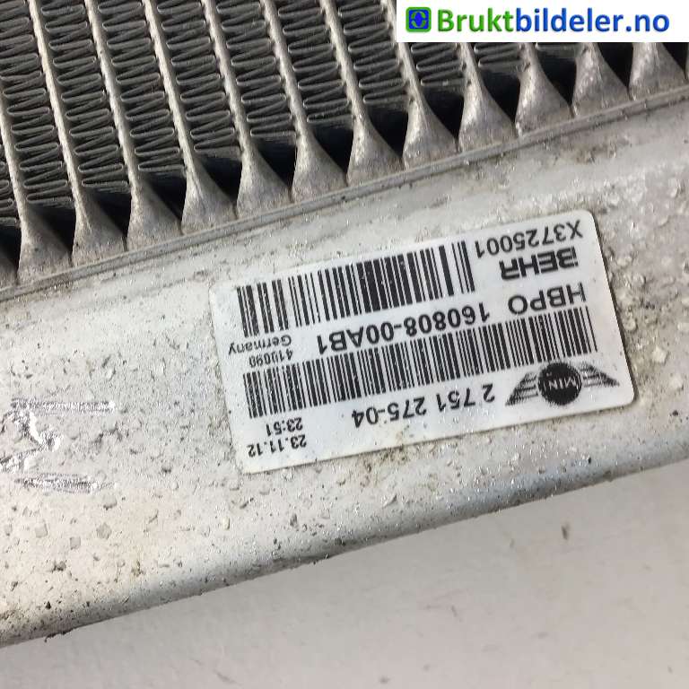 Radiator (manuell gir) til Mini Countryman 2010-2016 (R60) (R60) (MINI|17 11 2 751 275|160808-00AB1|2 751 275-04)