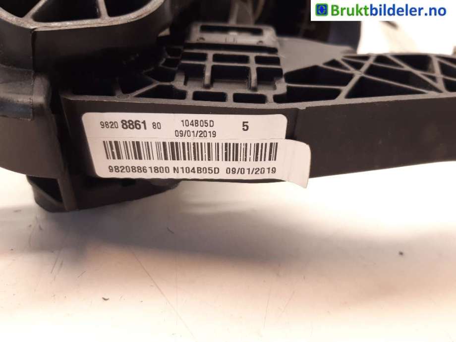 Pedal gass/brems/clutch til Peugeot Partner 2019-->> (Type III) (PEUGEOT|98 208 861 80|)