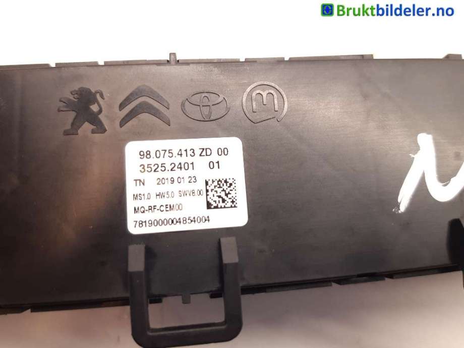 Varmeapparat betjening til Peugeot Partner 2019-->> (Type III)  (PEUGEOT|98075413ZD|35252401|)
