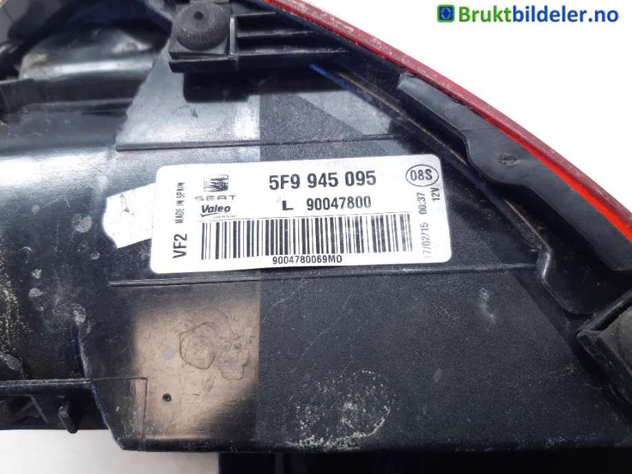 Baklykt venstre til Seat Leon 2013-2020 (Type III)  (5F9 945 095|90047800|)