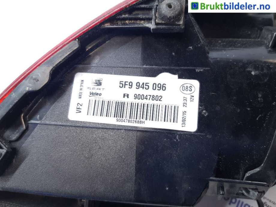 Baklykt høyre til Seat Leon 2013-2020 (Type III)  (5F9 945 096|90047802|)
