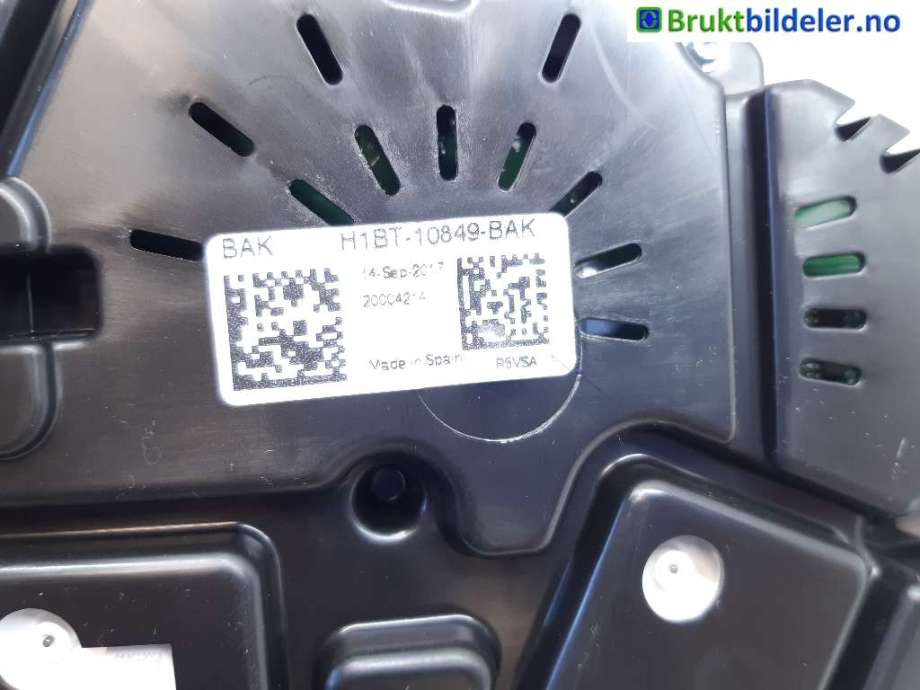 Instrumentpanel til Ford Fiesta 2017-->> (Type VII)  (FORD|H1BT-10849-BAK|20004214|)