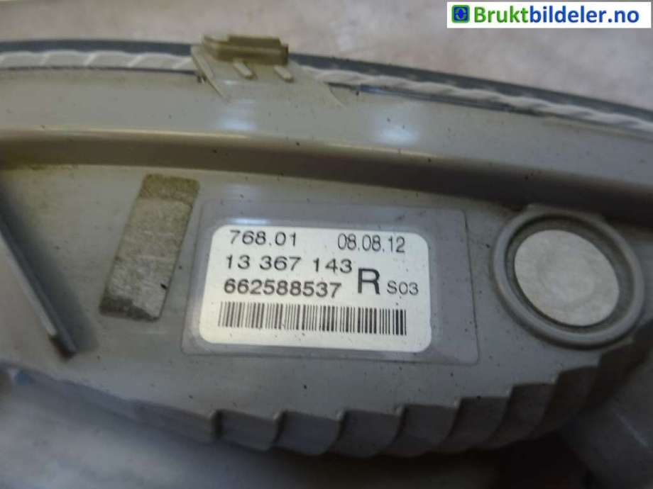 Blinklykt høyre til Opel Astra J 2010-2015  (OPEL|13367143||13 367 143)