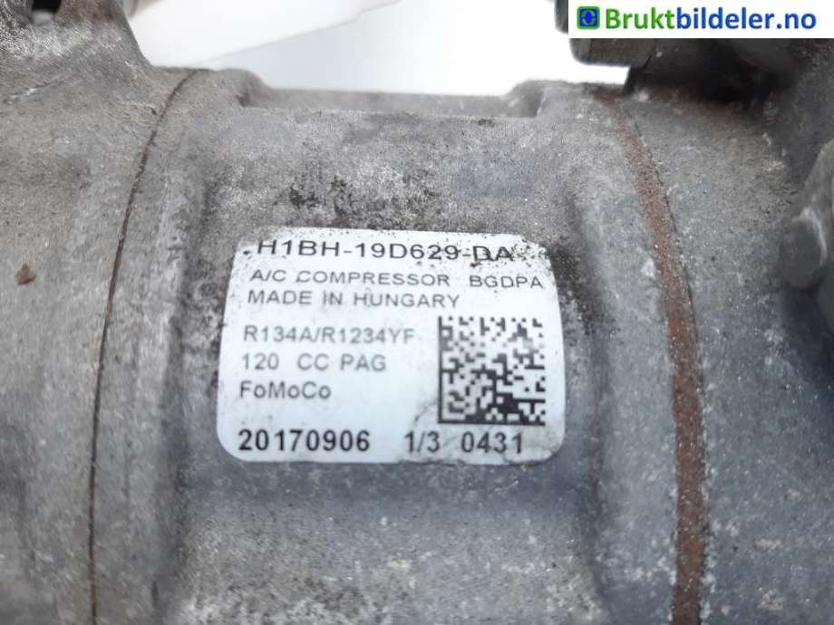 Aircondition kompressor til Ford Fiesta 2017-->> (Type VII)  (FORD|H1BH-19D629-DA|)