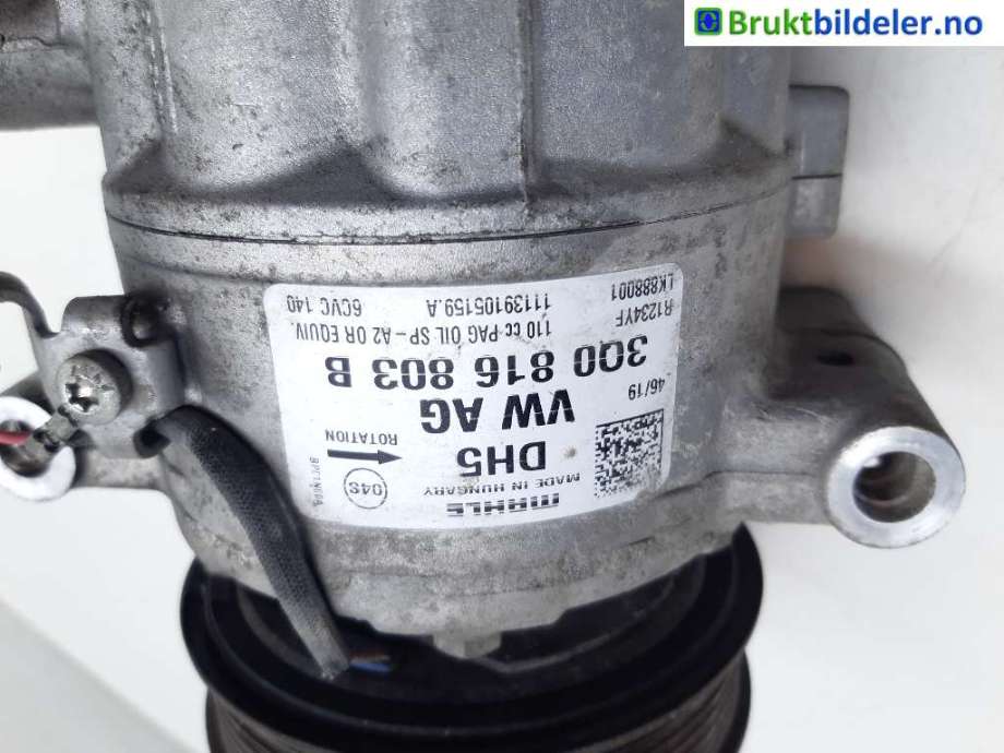 Aircondition kompressor til VW Transporter / Caravelle 2019-->> (T6.1) (T6.1) (VOLKSWAGEN|3Q0 816 803 B|11139105159A|)