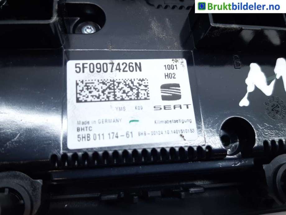 Varmeapparat betjening til Seat Leon 2013-2020 (Type III)  (5F0 907 426 N|5HB 011 174-61|)