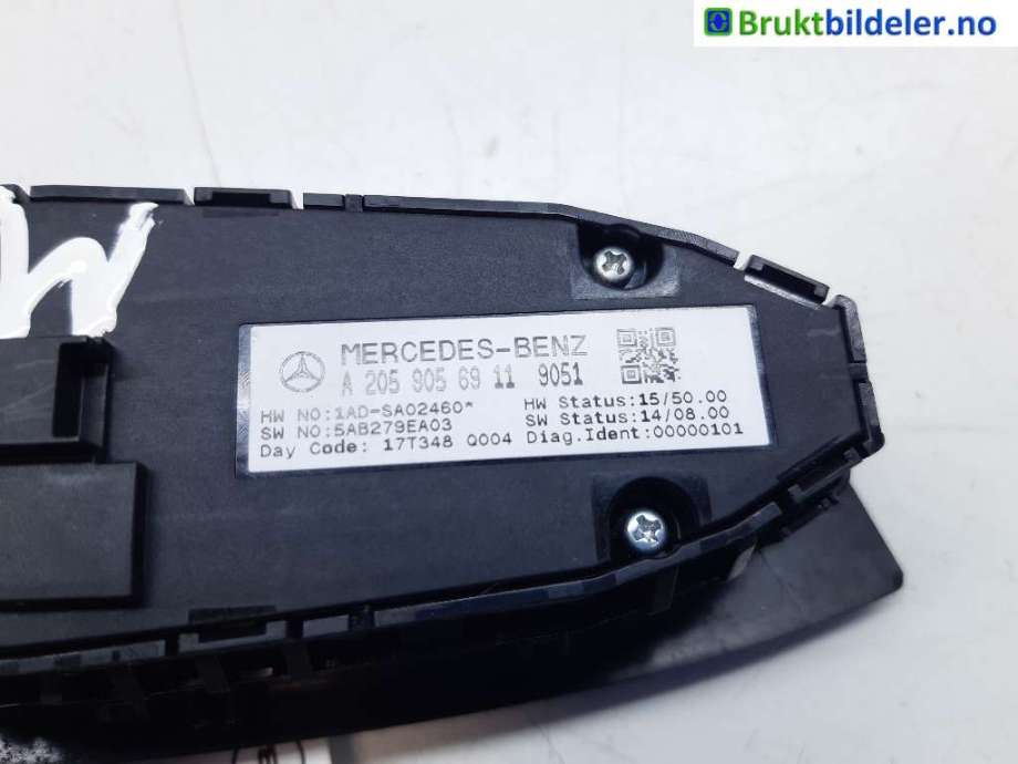 Bryter ruteheis til Mercedes Vito 2014-->> (W447) (W447) (MERCEDES|A 205 905 69 11|1AD-SAC2460|)