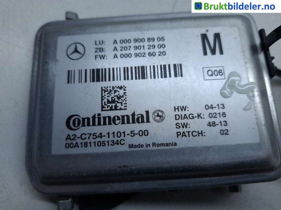 Sensor radar til Mercedes Vito 2014-->> (W447) (W447) (MERCEDES|A 000 900 89 05|A2C7541101500|)