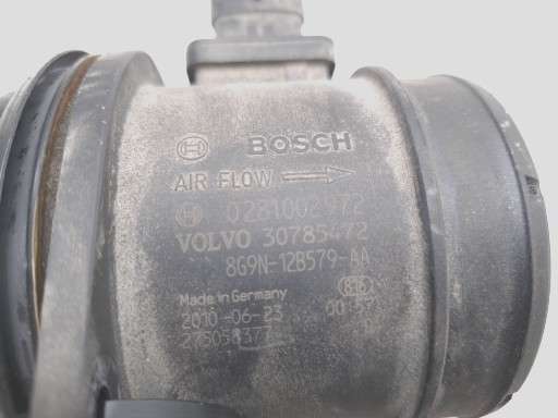 Luftmengde/luftmassemåler til Volvo S60 2010-2014 (Type II, Fase 1)  (VOLVO|30785472|0 281 002 972|8G9N-12B579-AA)