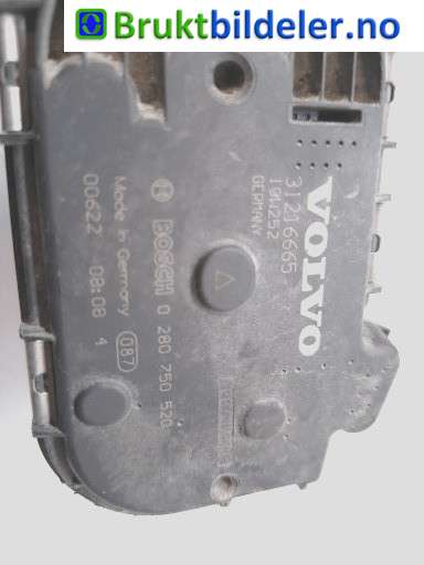 Spjeldhus til Volvo S60 2010-2014 (Type II, Fase 1)  (VOLVO|31216665|0 280 750 520|)