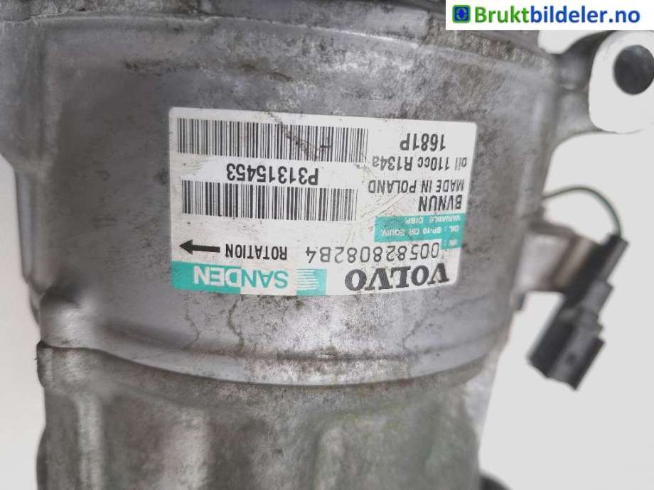 Aircondition kompressor til Volvo XC70 2008-2013 (Type II, Fase 1)  (VOLVO|31315453|005828082B4|)