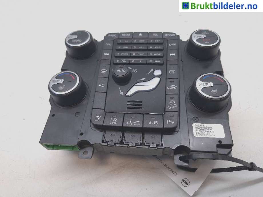 Varmeapparat betjening til Volvo XC70 2008-2013 (Type II, Fase 1) (VOLVO|30795271|M433270-0039|)