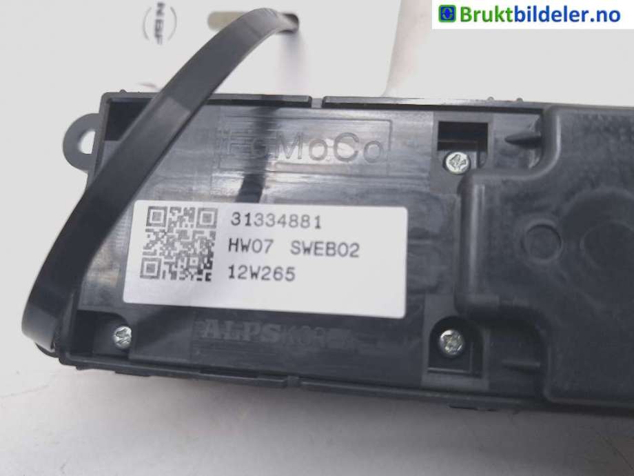 Bryter ruteheis til Volvo XC70 2008-2013 (Type II, Fase 1)  (VOLVO|31334881|12W265|)