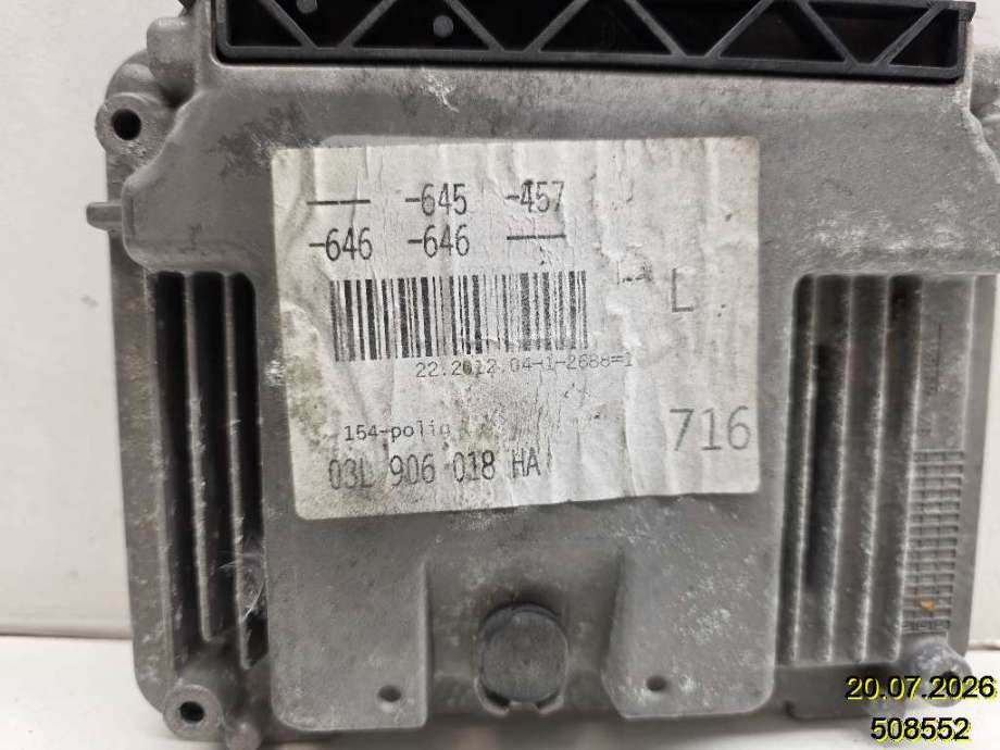 Styreenhet motor til Audi A6 2011-2014 (Type IV, Fase 1) (C7) (C7) (AUDI|03L 906 018 JL||03L 906 018 HA)